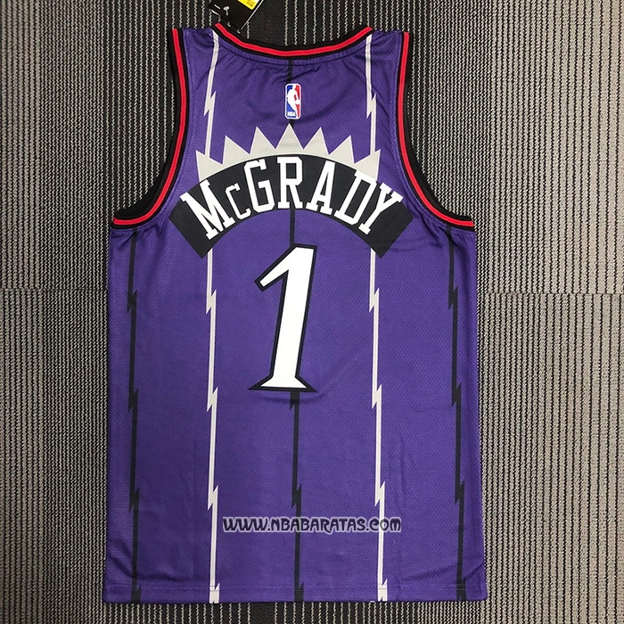 Camiseta Toronto Raptors Tracy Mcgrady #1 Classic Edition Violeta